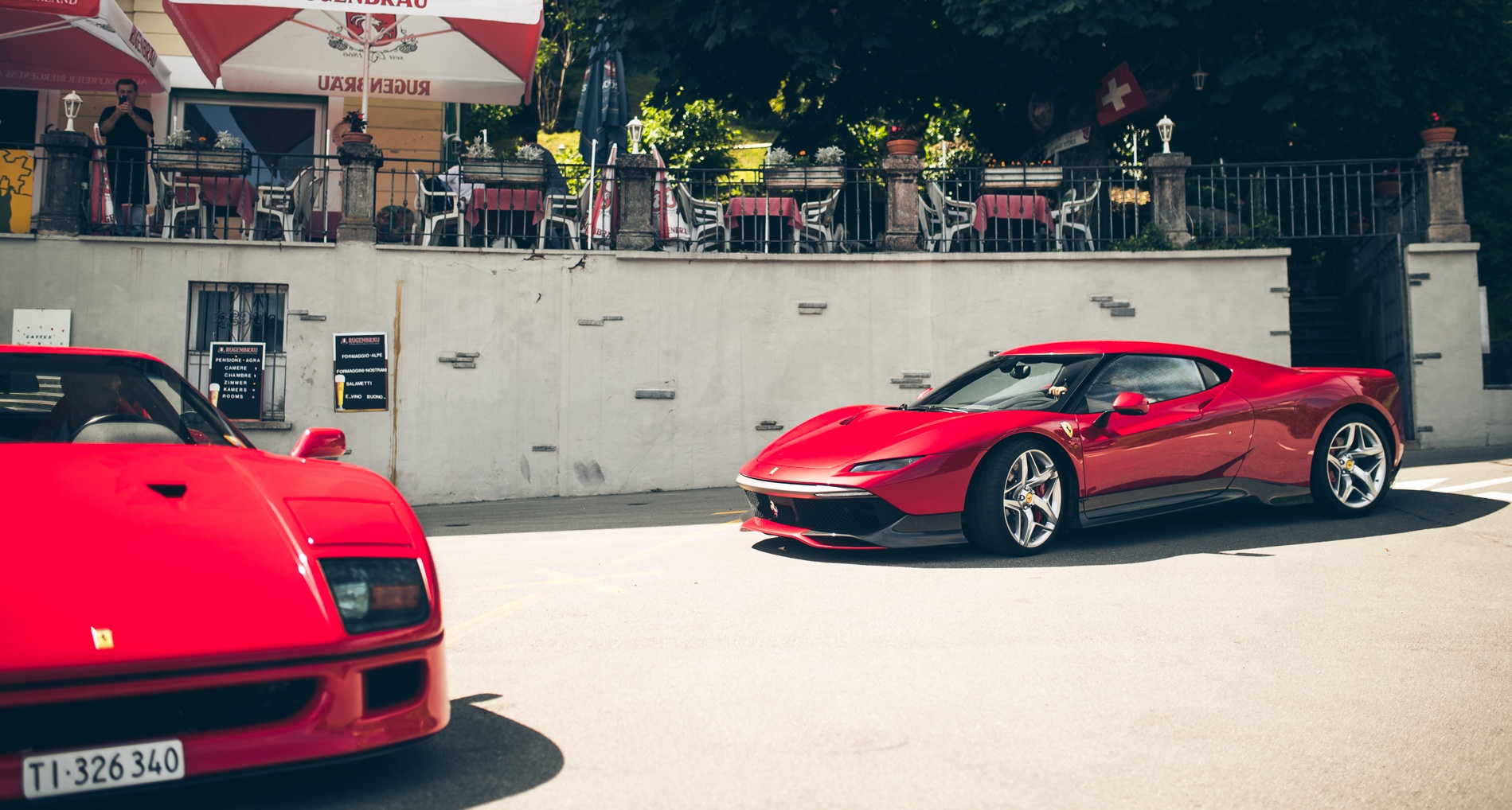 Ferrari Sp38 Deborah Trifft Ferrari F40 Rendezvous In Lugano Classic Driver Magazine