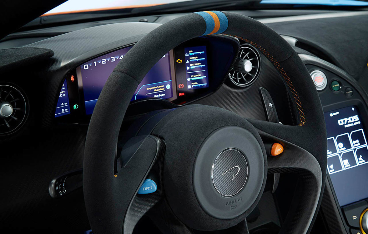 Mclaren P1 Blue Interior Supercars Gallery