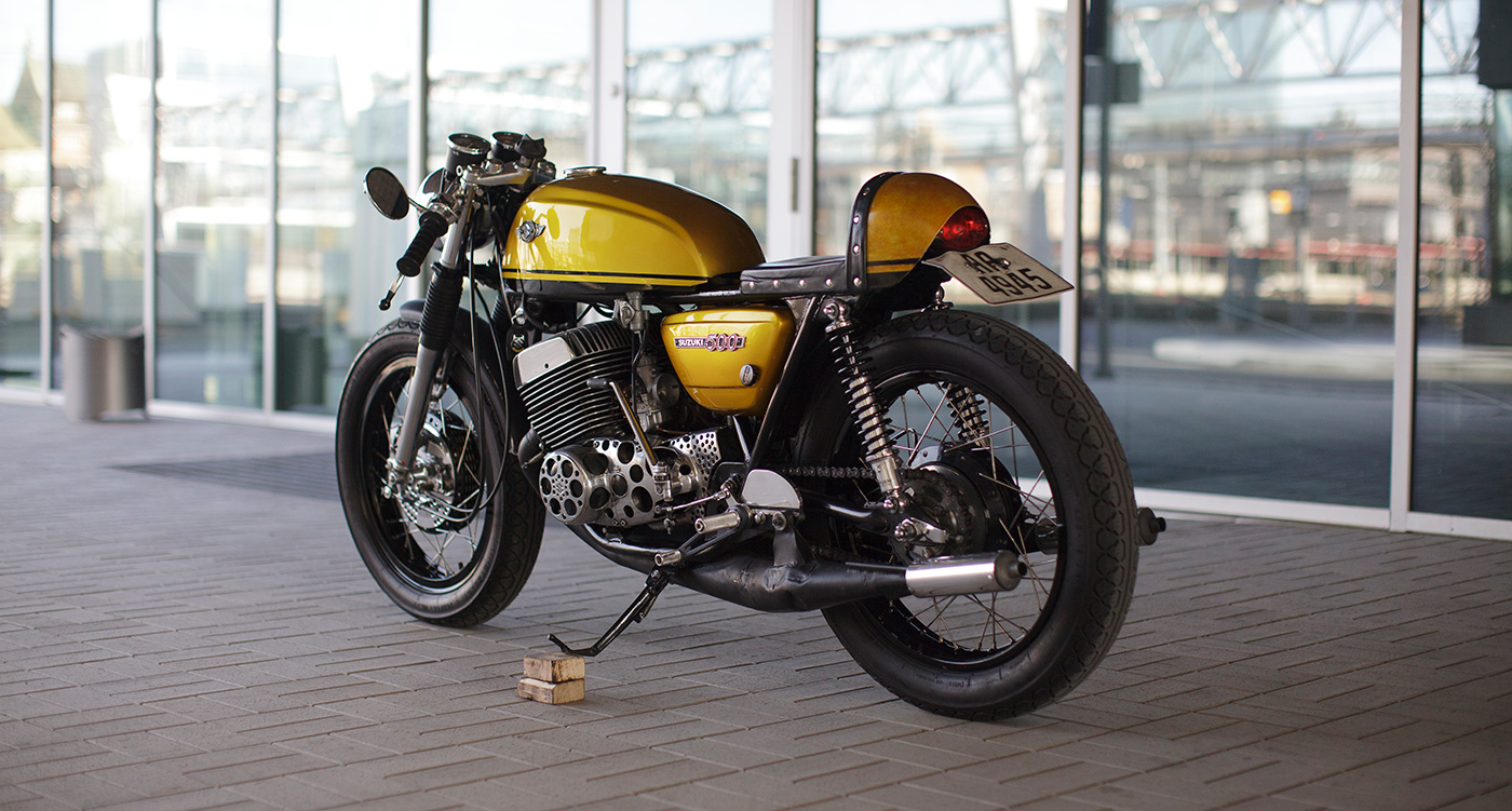 Golden Goliath Suzuki T500 Ii Titan Cafe Racer Classic Driver Magazine