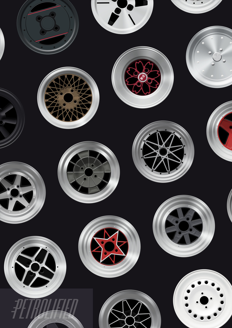 Wheels on the wall: Petrolified's print of classic ...
