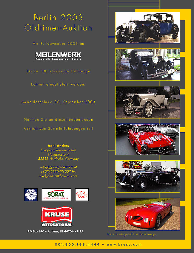 Preview Kruse International auction in the "Meilenwerk" in Berlin