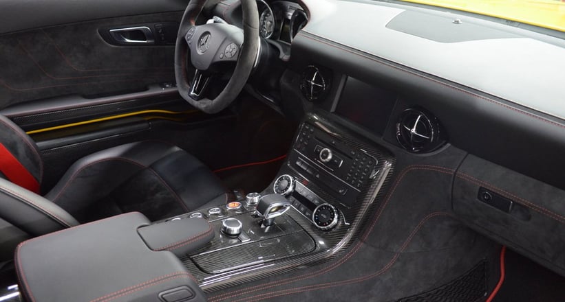 Mercedes Benz Sls Amg Black Series Interior Center Tunnel Car