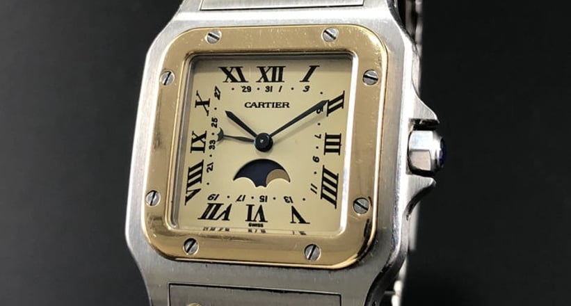 cartier santos moonphase