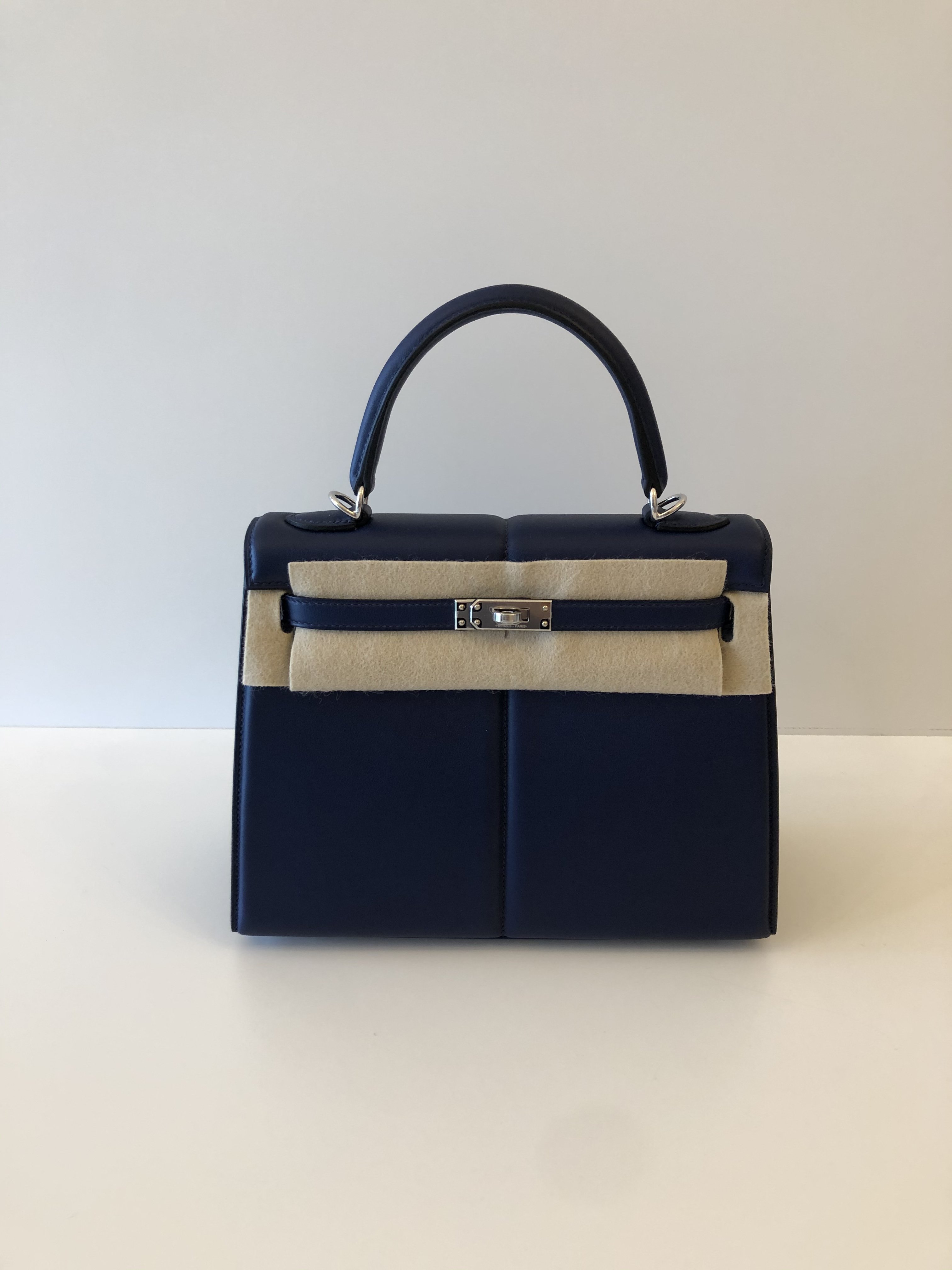 Hermes Kelly 25 Padded bleu saphir - neu- Limited Edition