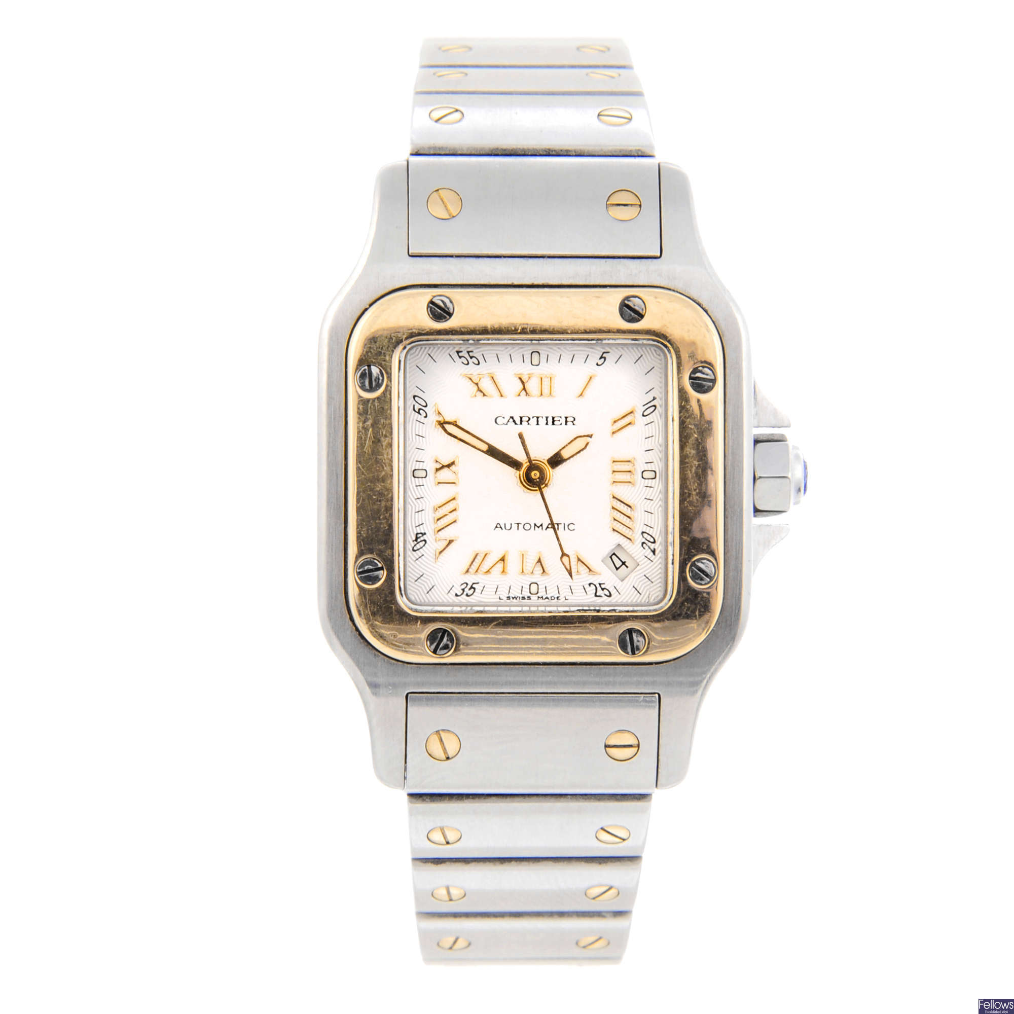 cartier santos bi metal