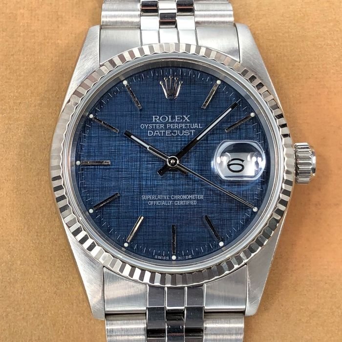 rolex datejust linen dial